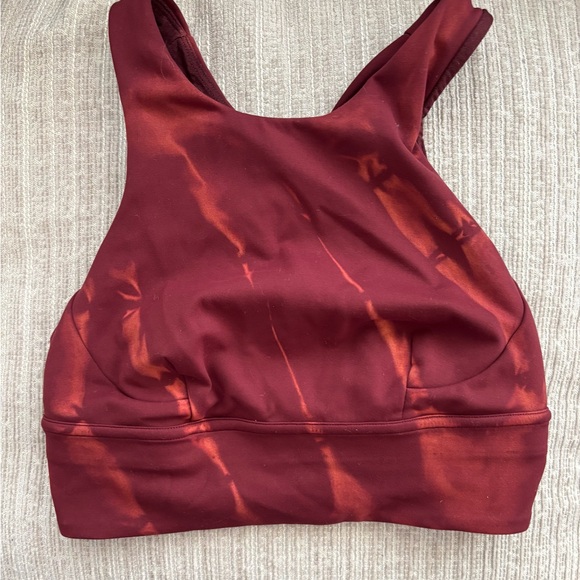 lululemon athletica Other - lululemon Wunder Train Longline Bra in Sun Bleached Wash Red Merlot